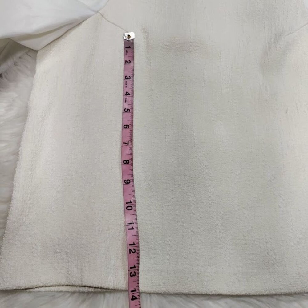 Anthropologie & Black Textured Puff Cream Whimsy Boho Sleeve Blouse L - Picture 11 of 14